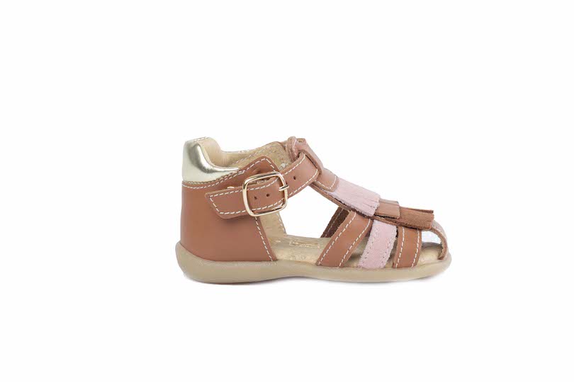 Sandale noisette camel